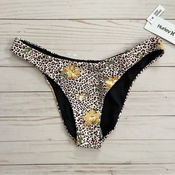 Hurley Jungle Cat Animal‎ Print Bikini Set Size Large Women